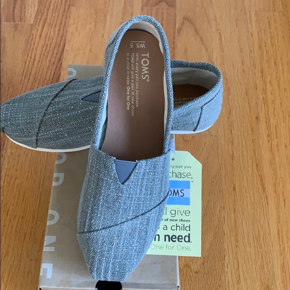Toms Classic Grey Linen Shimmer
